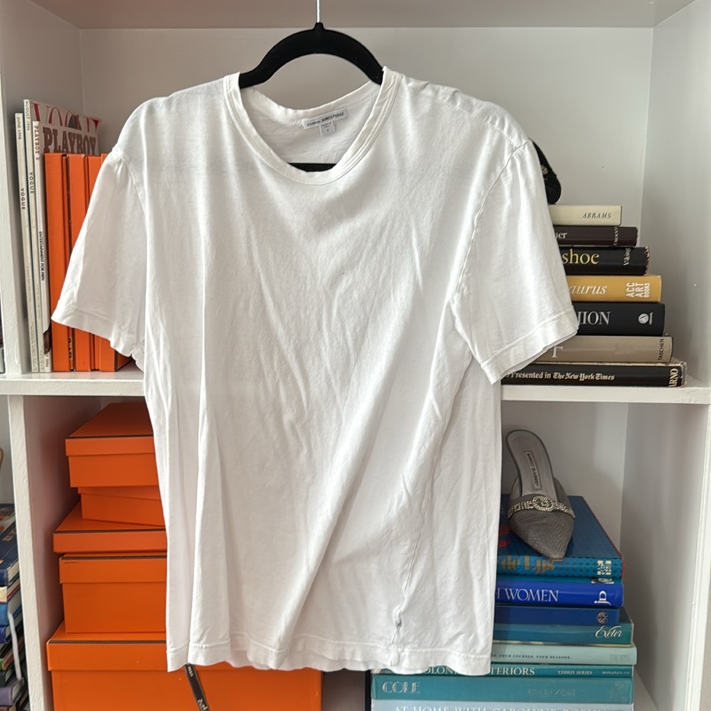 James Perse Crisp White Short Sleeve Tee